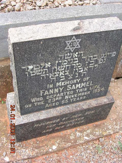 SAMMEL Fanny -1954