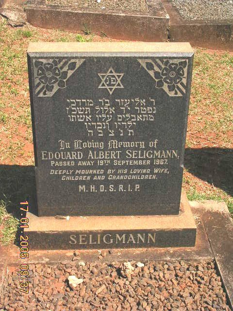 SELIGMANN Edouard Albert -1967