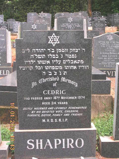 SHAPIRO Cedric -1974