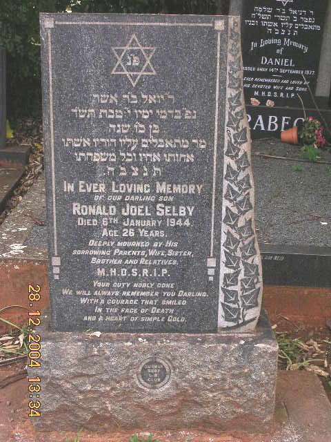 SELBY Ronald Joel -1944