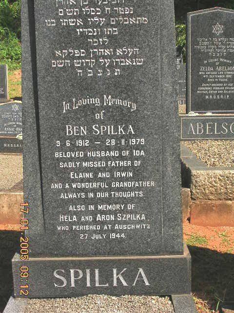 SPILKA Ben 1912-1979