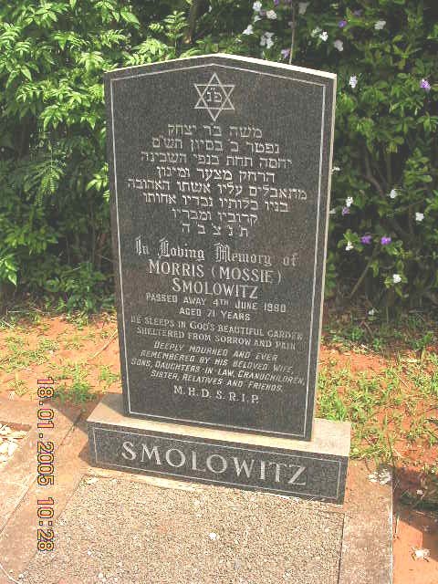 SMOLOWITZ Morris -1980