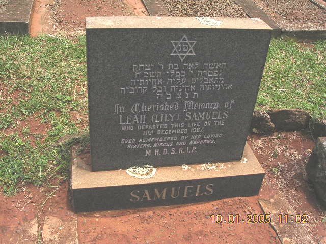 SAMUELS Leah -1967
