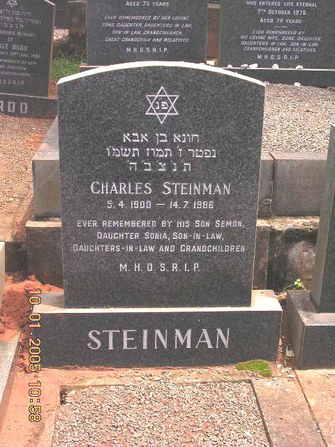 STEINMAN Charles 1900-1986