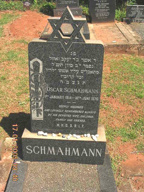 SCHMAHMANN Oscar 1914-1970