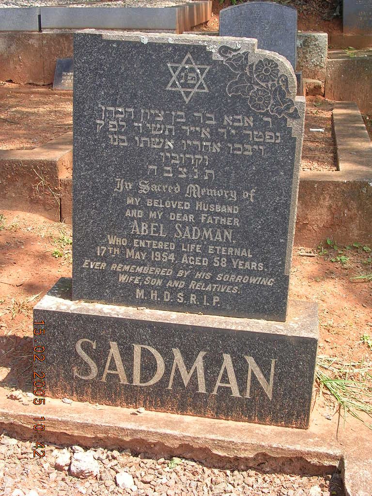 SADMAN Abel -1954