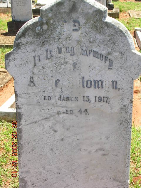 SOLOMON Annie -1917