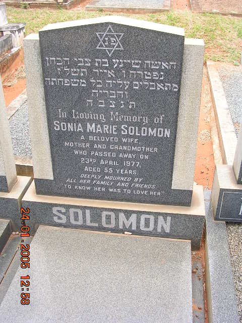 SOLOMON Sonia Marie -1977