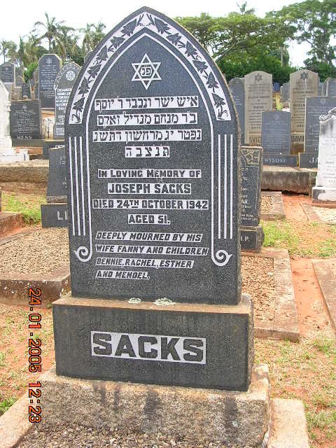SACKS Joseph -1942