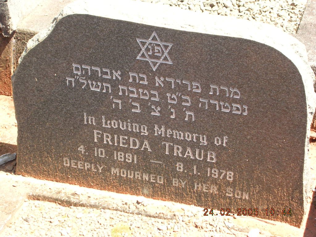 TRAUB Frieda 1891-1978