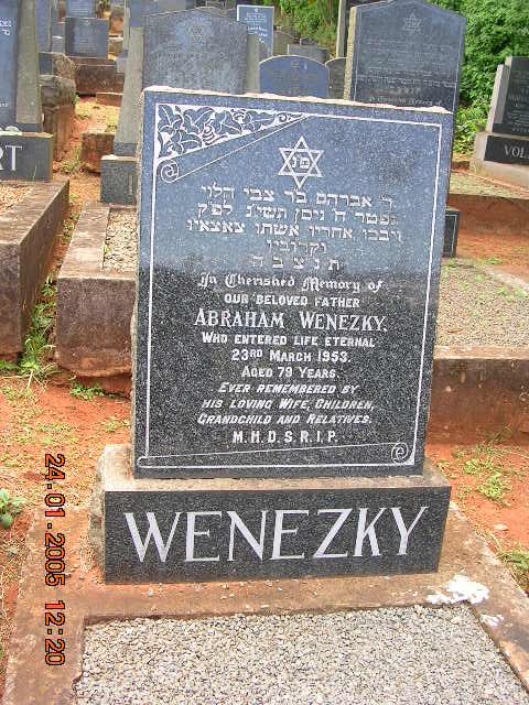 WENEZKY Abraham -1953