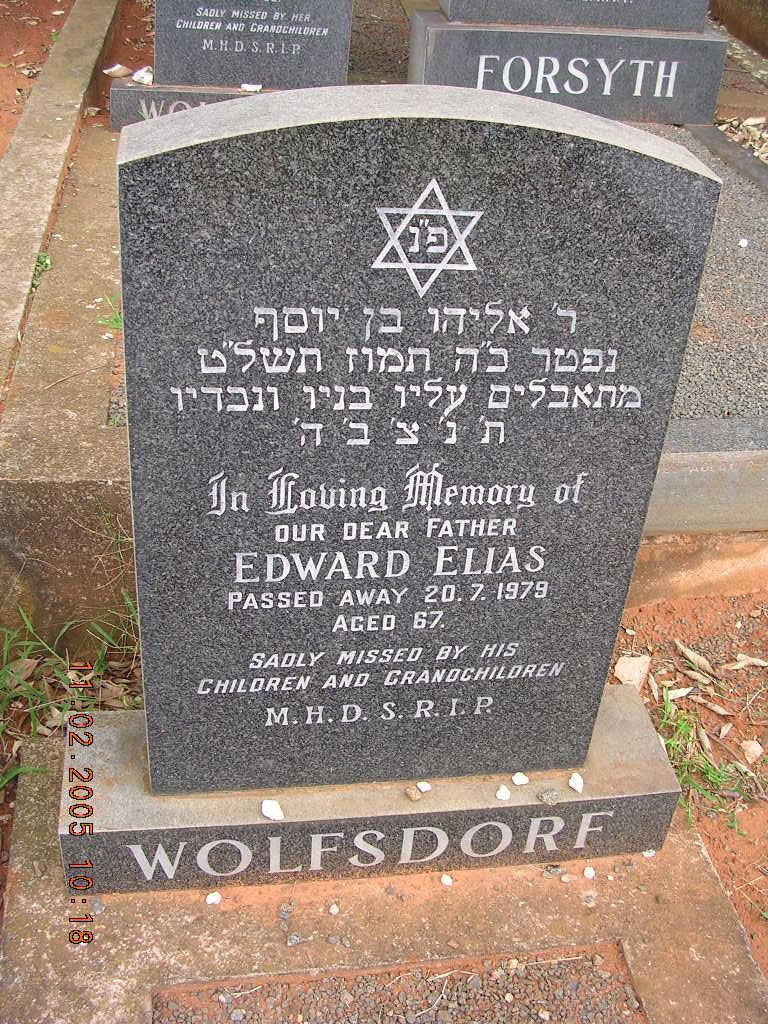 WOLFSDORF Edward Elias -1979