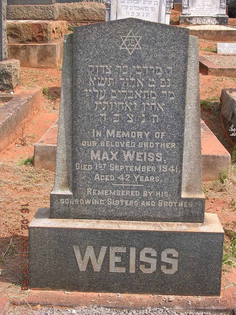 WEISS Max -1941