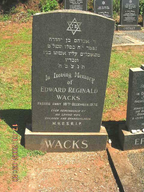WACKS Edward Reginald -197?