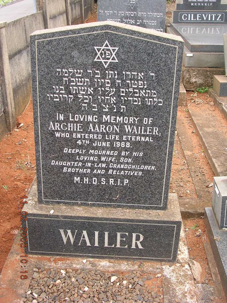 WAILER Archie Aaron -1968