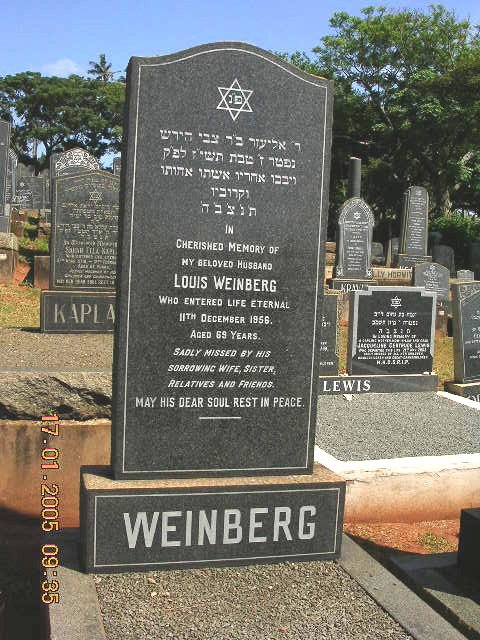 WEINBERG Louis -1956