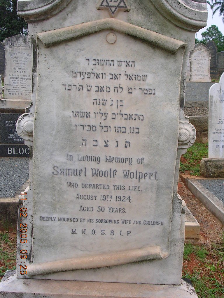 WOLPERT Samuel Woolf -1924