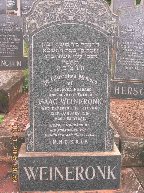 WEINERONK Isaac -1961