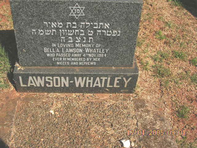 WHATLEY Bella, LAWSON -1984