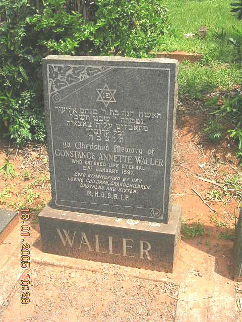 WALLER Constance Annette -1967
