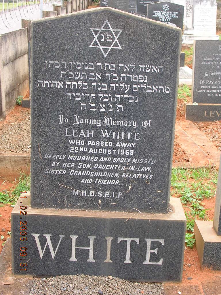 WHITE Leah -1968