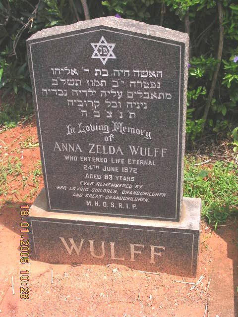 WULFF Anna Zelda -1972