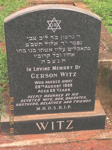 WITZ Gerson -1969
