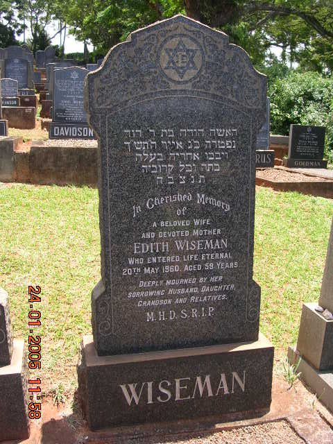 WISEMAN Edith -1960