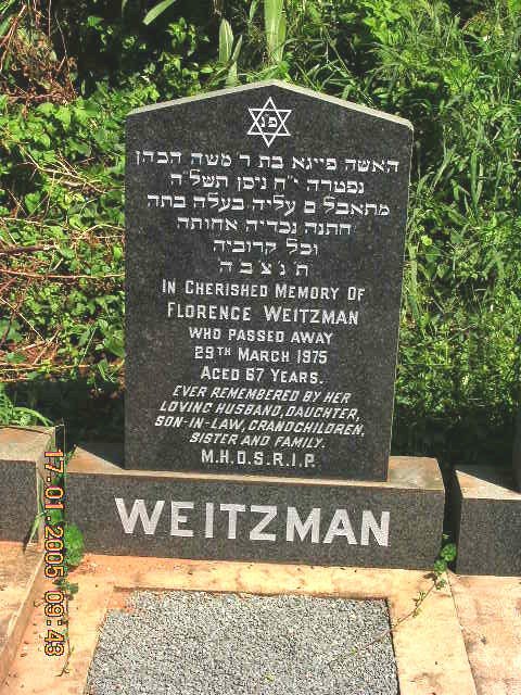 WEITZMAN Florence -1975