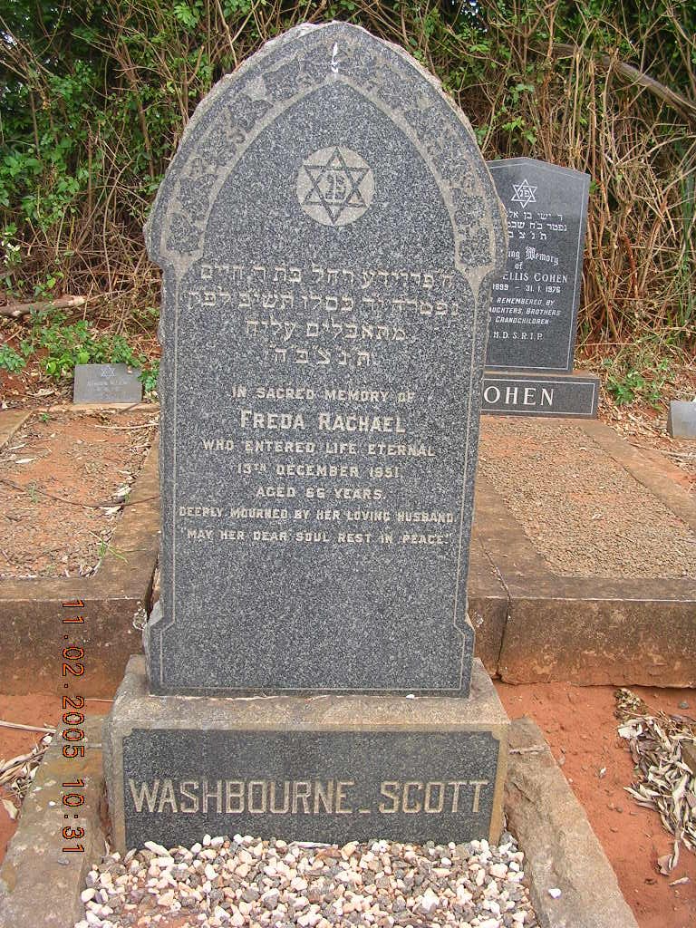 WASHBOURNE-SCOTT Freda Rachael -1951