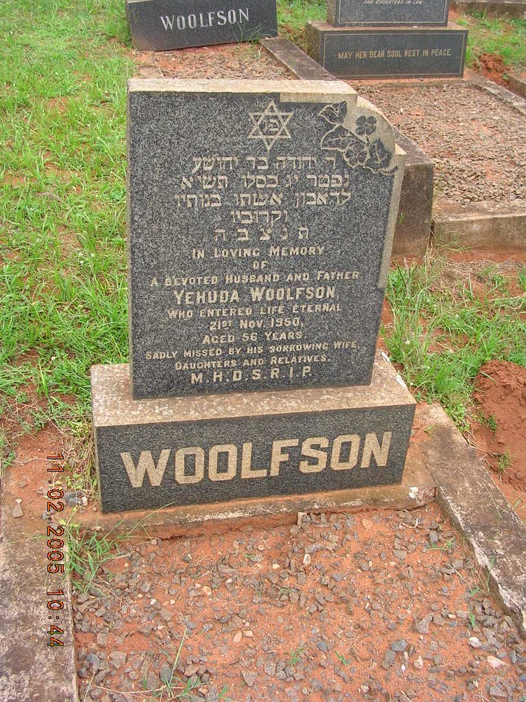 WOOLFSON Yehuda -1950