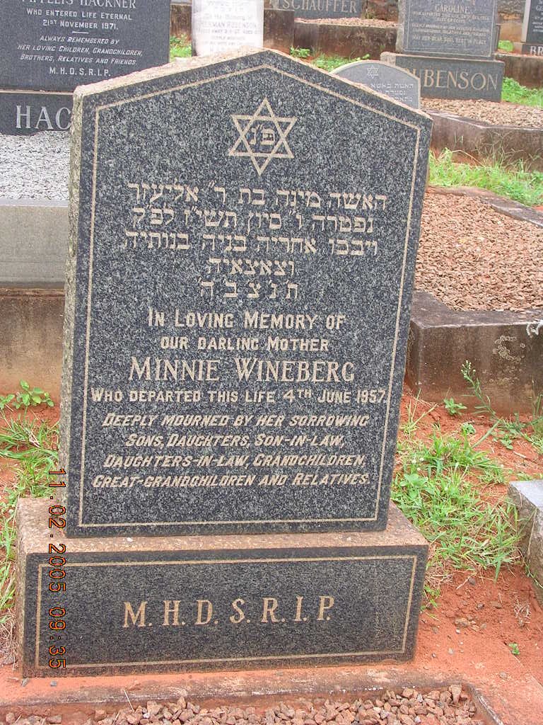 WINEBERG Minnie -1957