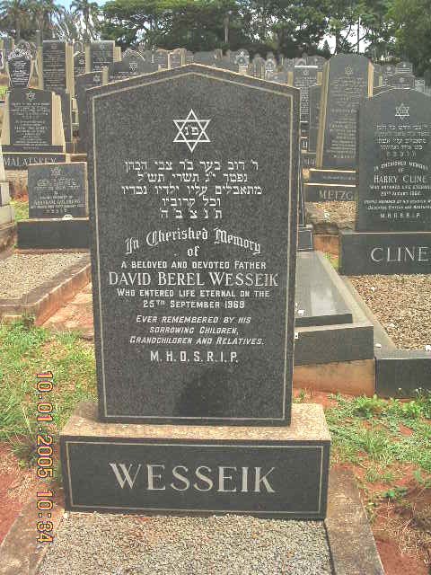 WESSEIK David Berel -1969