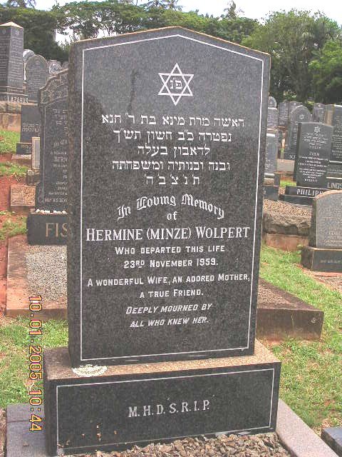 WOLPERT Hermine nee MINZE -1959