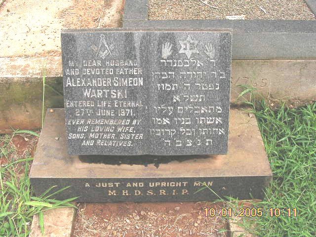 WARTSKI Alexander Simeon -1971