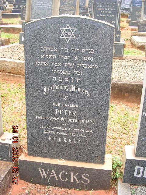 WACKS Peter -1970