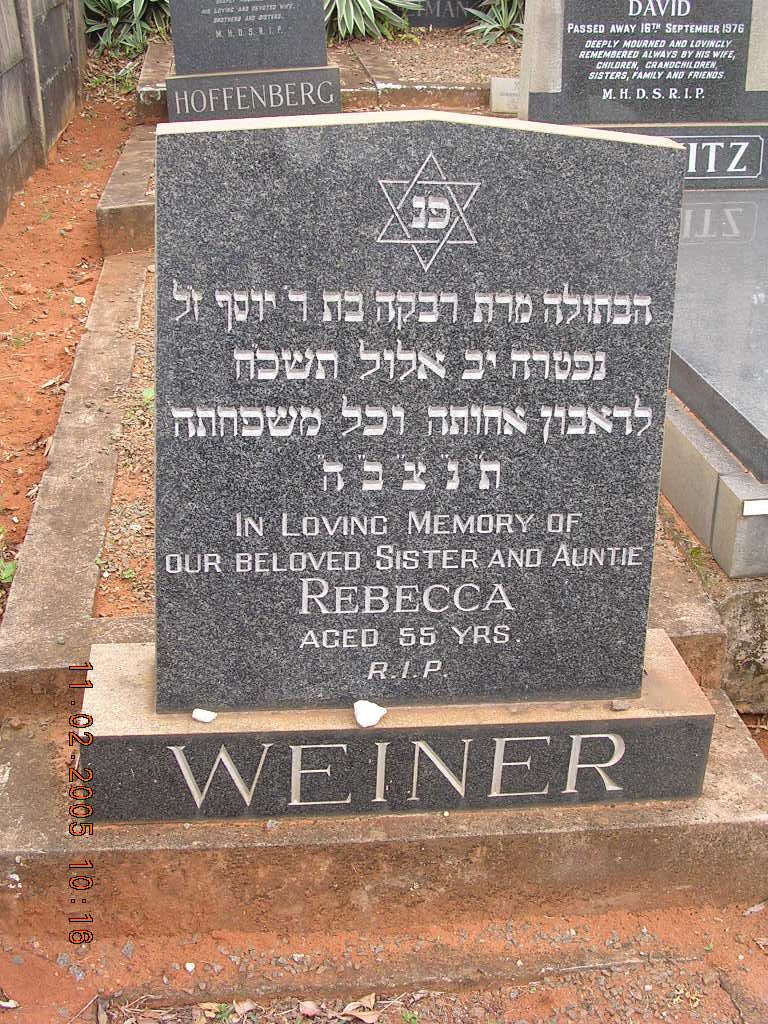 WEINER Rebecca ?