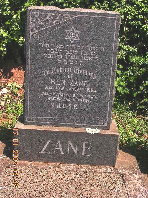 ZANE Ben -1965