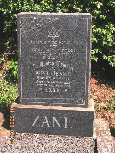 ZANE Jennie -1968