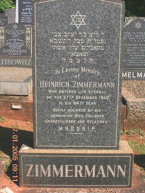 ZIMMERMANN Heinrich -1960
