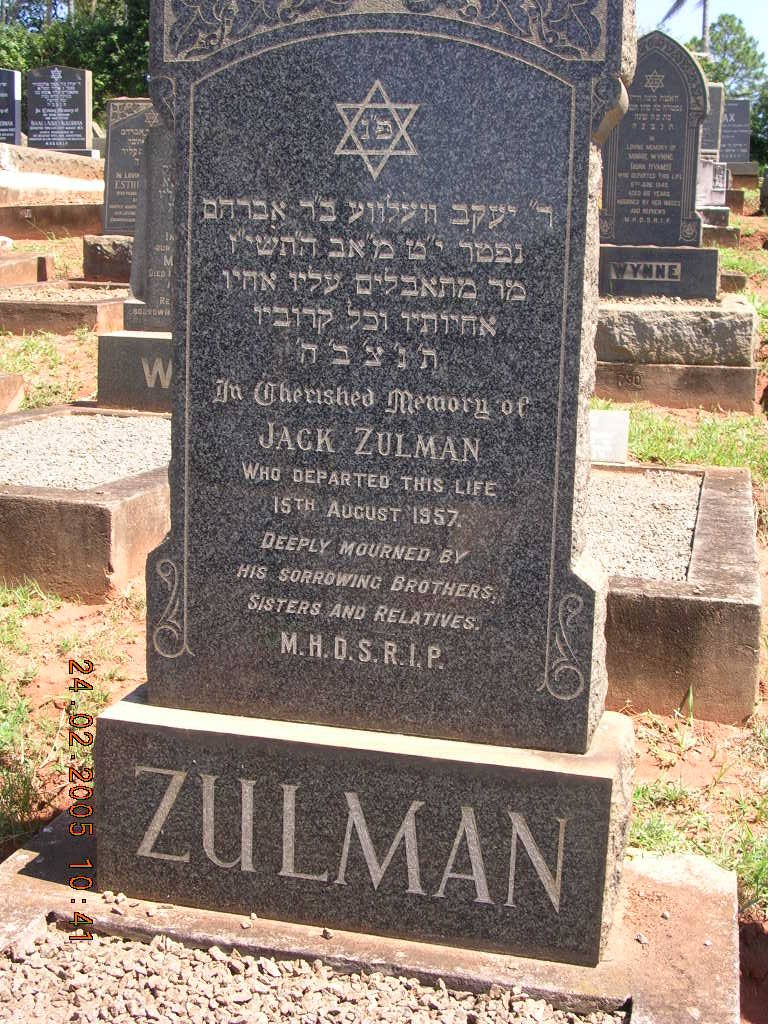 ZULMAN Jack -1957