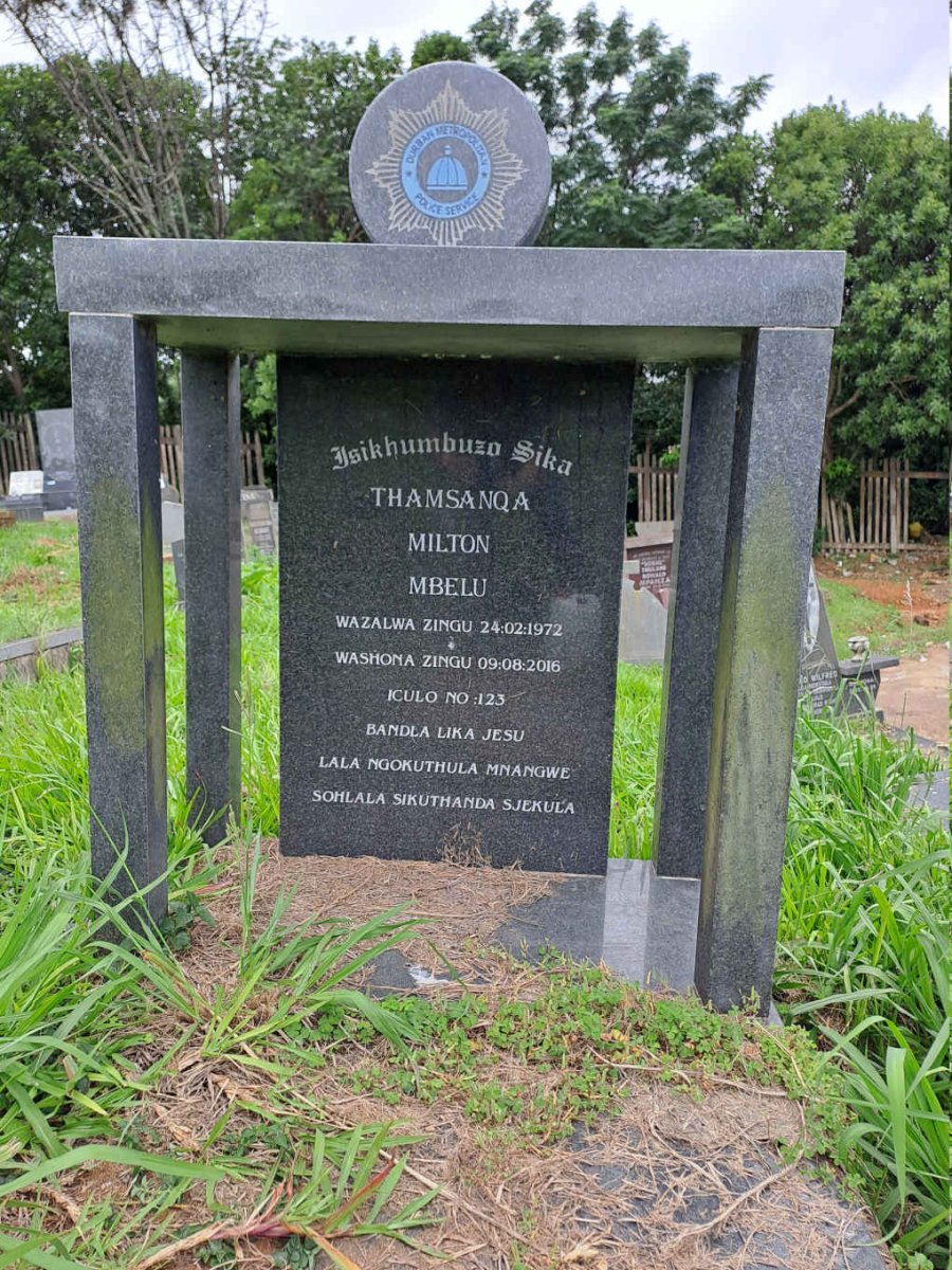 MBELU Thamsanqa Milton 1972-2016