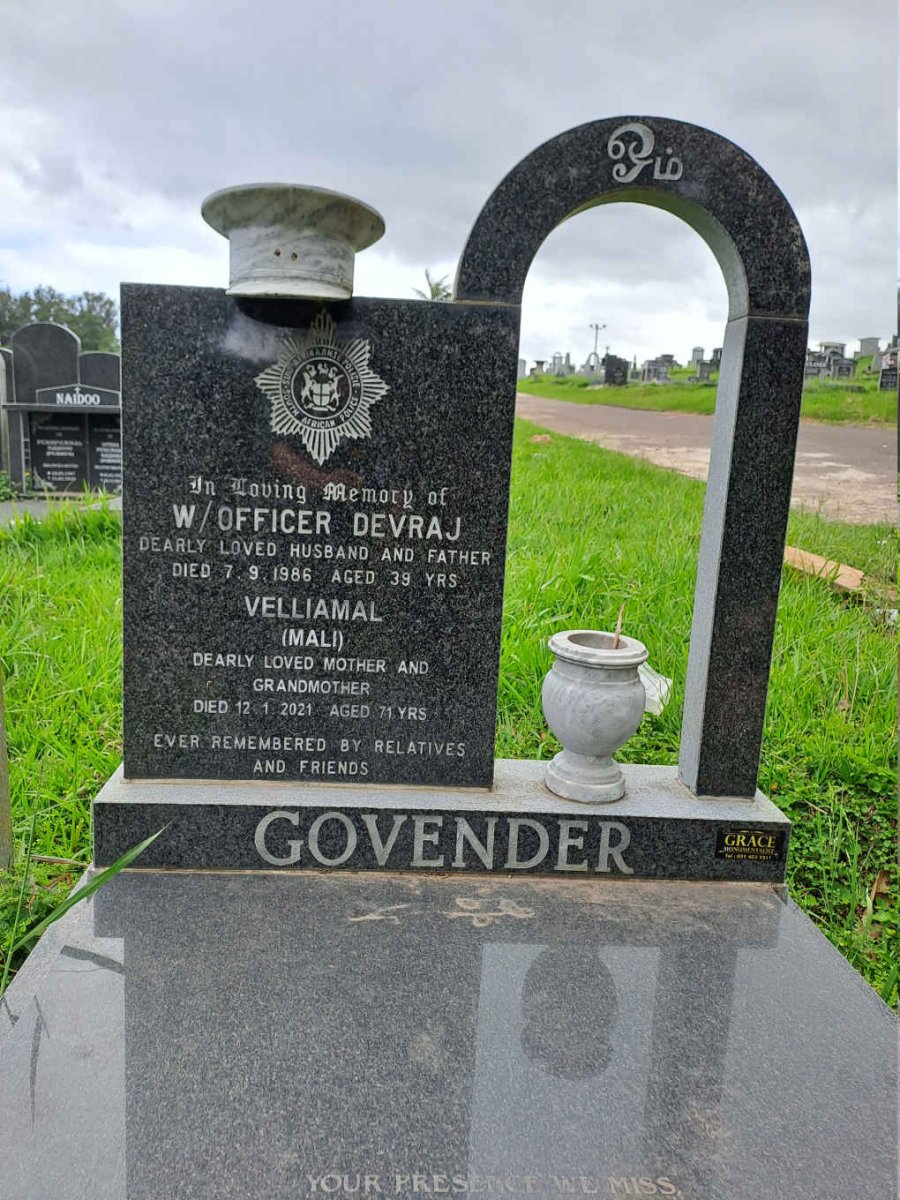 GOVENDER Devraj -1986 & Velliamal -2021