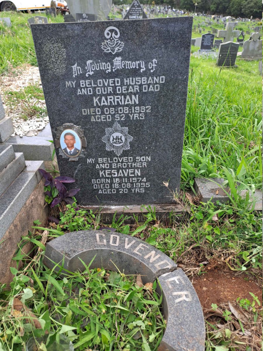 GOVENDER Karrian -1982 :: GOVENDER Kesaven 1974-1995