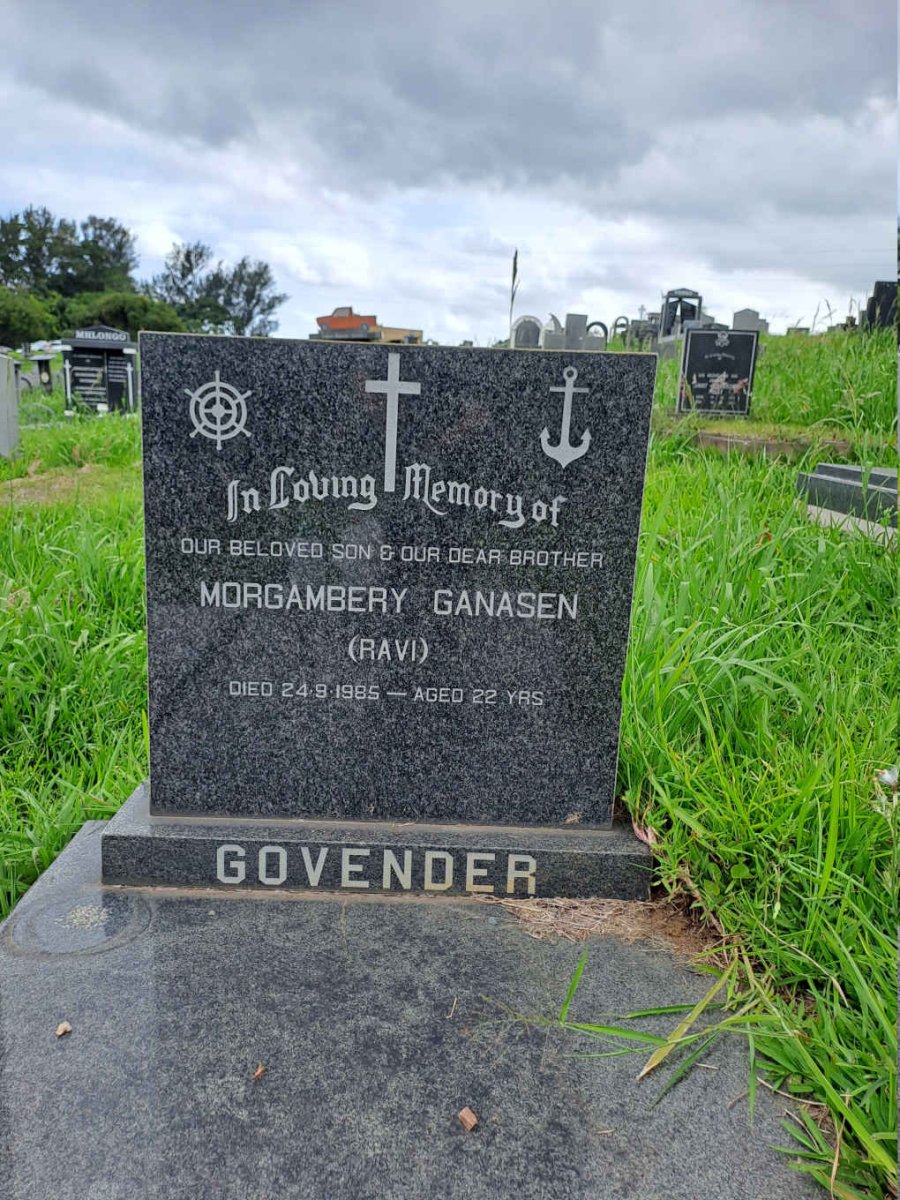 GOVENDER Morgambery Ganasen -1985