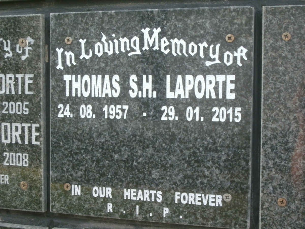 LAPORTE Thomas S.H. 1957-2015