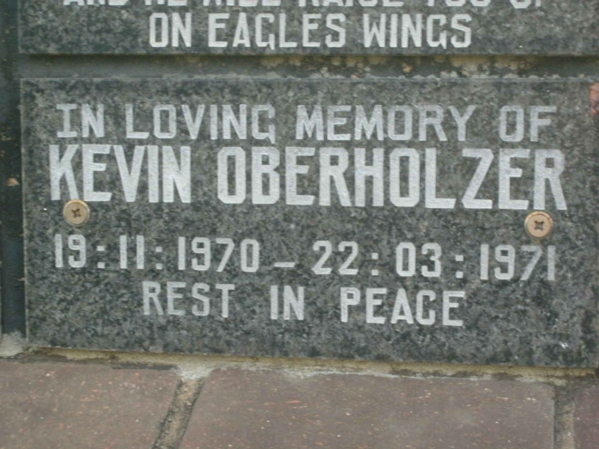 OBERHOLZER Kevin 1970-1971