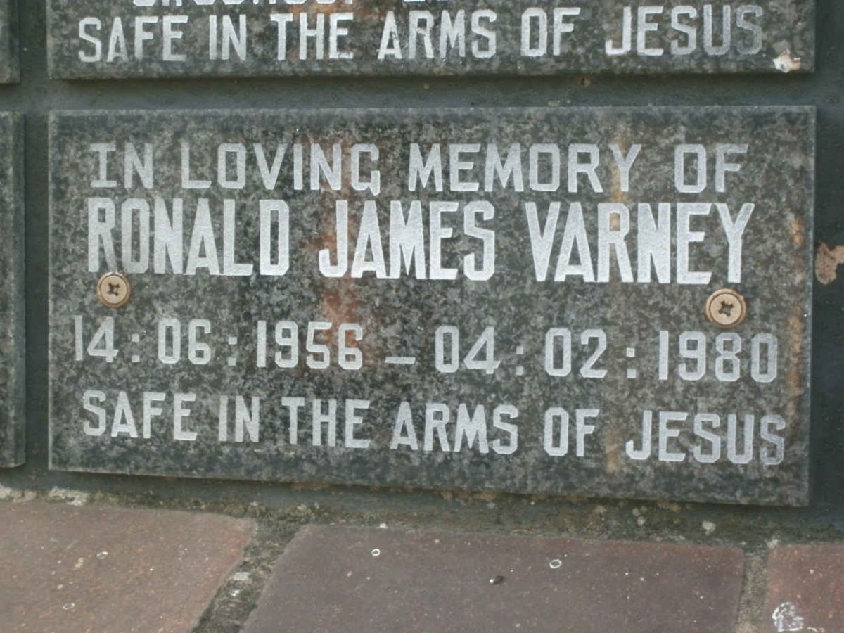 VARNEY Ronald James 1956-1980