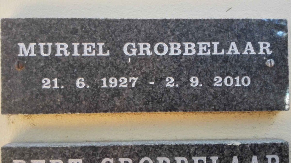 GROBBELAAR Muriel 1927-2010