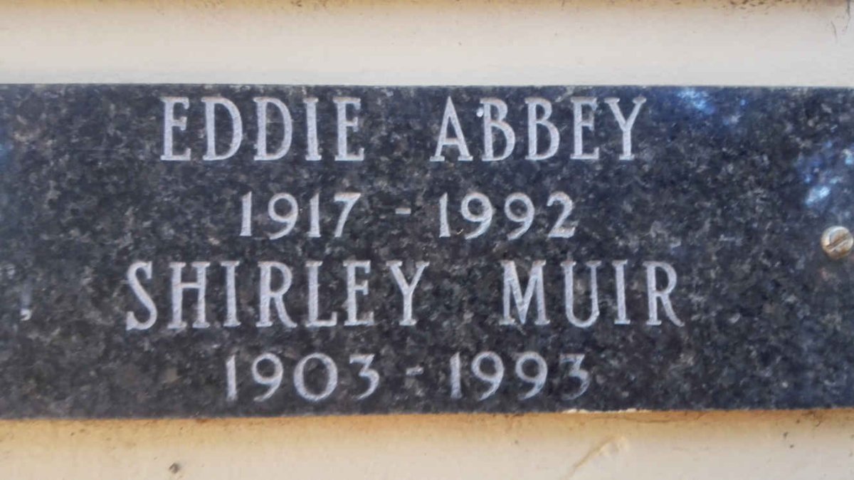 ABBEY Eddie 1917-1992 &amp; MUIR Shirley 1903-1993